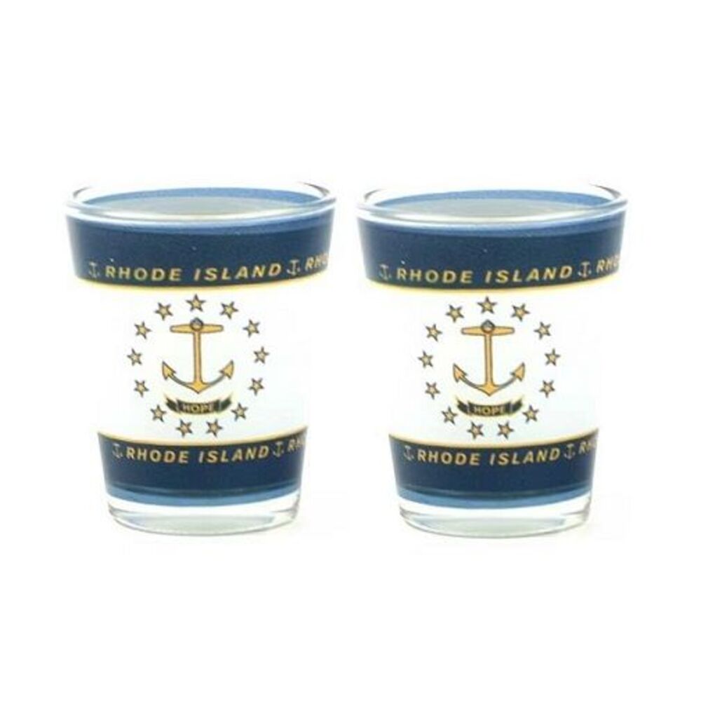 Rhode Island State Shot Glass 2 Pack